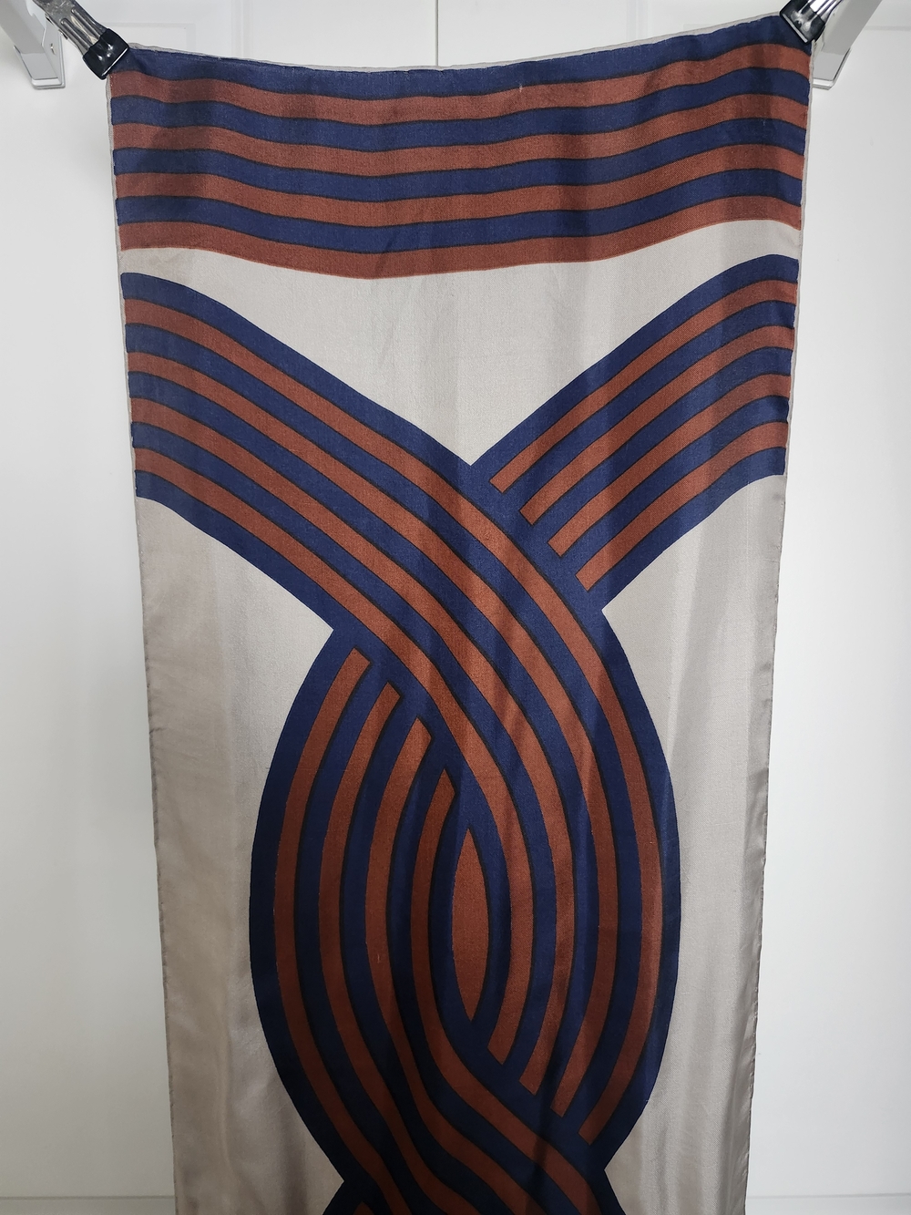 Vintage Bill Blass 100% Silk Oblong Scarf